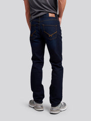 Mens 5 Pocket Regular Fit Denim Jeans in Rinse Wash