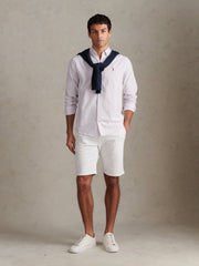 Mens Oxford Stripe Shirt Lilac Breeze