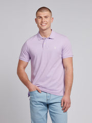 Mens Double Horsemen Polo Shirt Lilac Breeze