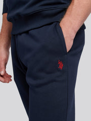 Mens Double Horsemen Jogger in Dark Sapphire Navy / Haute Red DHM