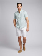Mens Short Sleeve Oxford Shirt Green Bay