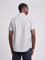 Mens Short Sleeve Oxford Shirt Mulled Basil
