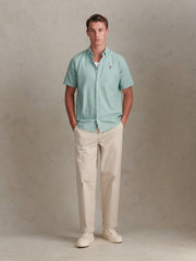 Mens Short Sleeve Oxford Shirt Aquifer