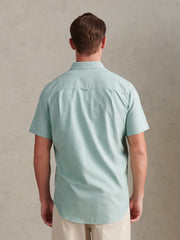 Mens Short Sleeve Oxford Shirt Aquifer