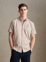 Mens Short Sleeve Oxford Shirt String