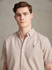 Mens Short Sleeve Oxford Shirt String