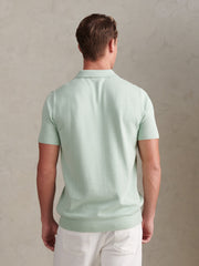 Mens Combed Cotton Polo Shirt Aqua Foam