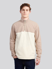 Mens Colour Block Micro Fleece Funnel in Atmosphere