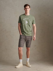 Mens Classic 5 Pocket Denim Shorts Grey Wash