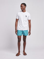 Mens Wave Swim Short in Alexandrite