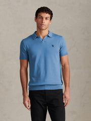 Mens Combed Cotton Double Horsemen Revere Polo Shirt Riviera