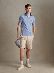 Mens Two Tone Tipped Pique Polo Shirt Riviera