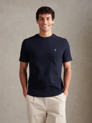 Mens Waffle Jersey T-Shirt Dark Sapphire Navy