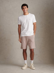 Mens Rib Texture T-Shirt Bright White