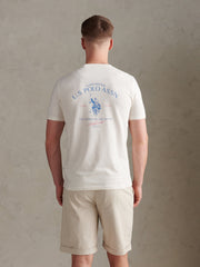 Mens Spirit Of Sport Back Graphic T-Shirt Whisper White