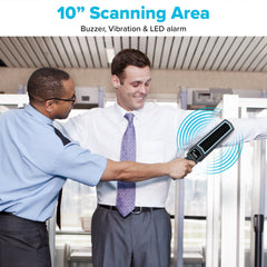 Maplin Handheld 10" Metal Detector Wand Body Scanner with Beep/Vibration Alerts & LED Light