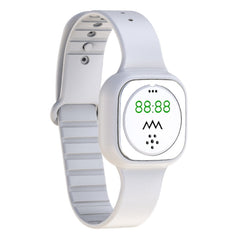 F9 Outdoor Silica Gel Mosquito Repellent Wristband with Clock, F9 (Black), F9 (White)
