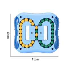 4 PCS Rotating Magic Beans Decompression Educational Toys Children Fingertip Magic Cube Toys, (Blue)