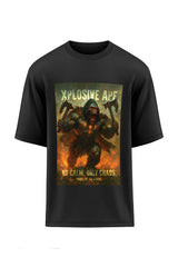 XAPE No Calm Only Chaos Oversized Tee - Black