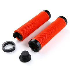 1 Pair AG15 Bicycle MTB Bike Lock-on Rubber Handlebar Grips, AG15