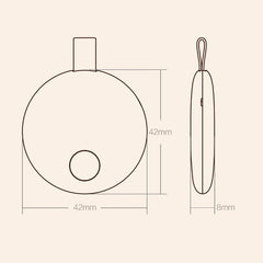 Original Xiaomi Youpin Ranres Intelligent Anti-lost Device Two-way Search Bluetooth Alarm Smart Positioning Finder, Distance: 15m, RW01MN Pink, RW01MN Green, RW01MN White