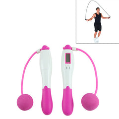 Digital Professional Counting Jump Rope Sports Ball Counter Skipping Rope, Jump Rope with Ball (Pink), Jump Rope with Ball (Blue), Jump Rope with Ball (Green)