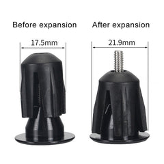 TOSEEK 1 Pair Mountain Bike Handlebar Grips Caps End Plug Aluminum Alloy Bicycle Bar Ends Plug, 17.6-21.8mm Grey, 17.6-21.8mm Gold, 17.6-21.8mm Blue, 17.6-21.8mm Red, 17.6-21.8mm Green