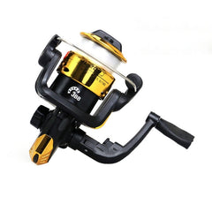 JL200 Plating Plastic 3 Ball Bearings Handle Fishing Spinning Reel with Transparent Lines, JL200