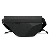 Bange BG-7502 Men Pyramid Hard Shell Waterproof Crossbody Chest Bag, Size: 35 x 18 x 5cm, 35 x 18 x 5cm(Black)