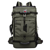 KAKA kaka2070 Oversized Version Men Oxford Cloth Waterproof Backpack Mountain Bag, Capacity: 50L, 50L(Army Green), 50L(Black), 50L(Blue)