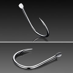 ISE 500 PCS Mixed Size Fish Barbed Hook Fishing Hooks, 3-12#