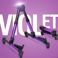 Simple Folding Vertical Guitar Violin Ukulele Bracket Musical Instrument Stand, OG3909AA, OG3909B, OG3909J, OG3909L, OG3909P, OG3909R, OG3909S