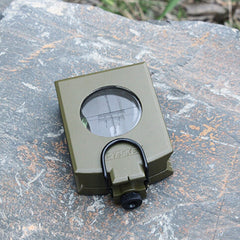 GoldGood K4074 Outdoor Multi-function Military Travel Geology Pocket Prismatic American Compass with Luminous Display, K4074