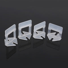 100 PCS 2.0mm Lengthen Tile Leveling System Clips Kit Wall Floor Tile Spacer Tiling Tool for Paving Locator Tool OG6480, 2.0mm Lengthen