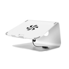 SOPI ZJ-001 Classic Style Aluminum Cooling Stand with Cool Fan for Laptop, Suitable for Mac Air, Mac Pro, iPad, and Other Laptops, Classic Style with Cool Fan
