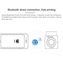 PAPERANG P2 Portable Bluetooth Printer Thermal Photo Phone Wireless Connection Printer, P2 White