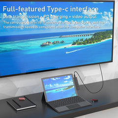 Rocketek SHX6 Multifunctional Dual Type-C Ports Expansion Dock HUB Adapter with LAN, SHX6