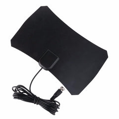 50 Miles Range 25dBi High Gain Digital Indoor HDTV Antenna with 3m Coaxial Cable, 50 Miles 25dBi Black