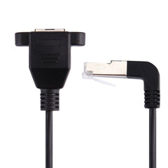 30cm RJ45 Male Bent Down to RJ45 Female LAN Extension Cable, 30cm RJ45 Male Bent Down