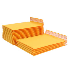 200pcs Kraft Paper Envelope Bag Express Bubble Bag Packaging Bag, Size: 19x28+4cm, 19x28+4cm