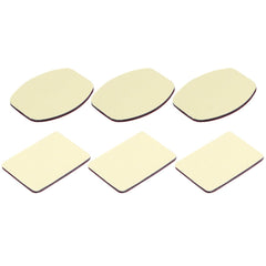 PULUZ 3 Flat Adhesive Pad Stickers + 3 Curved Adhesive Pad Stickers for GoPro, Insta360, DJI and Other Action Cameras, 3M Stickers