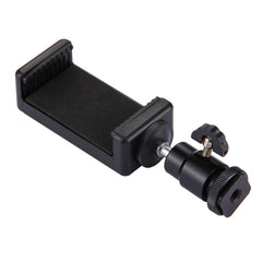PULUZ 1/4 inch Hot Shoe Tripod Head + Tripod Stand Clamp for iPhone, Samsung, Huawei, HTC, 5.5cm - 8cm Width Smartphones, Tripod Head + Stand Clamp