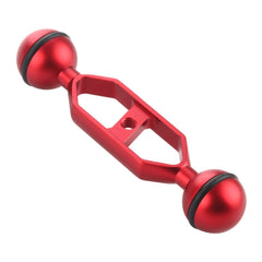 PULUZ 5.0 inch 12.6cm Aluminum Alloy Dual Balls Arm, Ball Diameter: 25mm, 5.0 inch (Red), 5.0 inch (Blue)