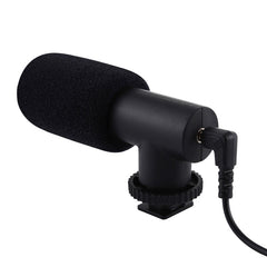 PULUZ 3.5mm Audio Stereo Recording Vlogging Professional Interview Microphone for DSLR & DV Camcorder, Smartphones, Mini Microphone