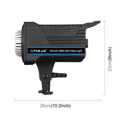 PULUZ 220V 120W Studio Video Light Dual Color Temperature Built-in Dissipate Heat System with Remote Control, 120W 2700K-6500K EU Plug, 120W 2700K-6500K UK Plug, 120W 2700K-6500K US Plug