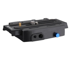 PULUZ Quick Release Clamp Adapter + Quick Release Plate for DSLR & SLR Cameras, QR Plate Black