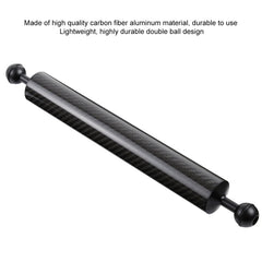PULUZ 14.56 inch 37cm Length 40mm Diameter Dual Balls Carbon Fiber Floating Arm, Ball Diameter: 25mm, Buoyancy: 300g, 14 inch 300g Buoyancy