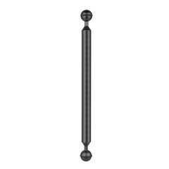PULUZ 12 inch 30.4cm Length 20.8mm Diameter Dual Balls Carbon Fiber Floating Arm, Ball Diameter: 25mm, 12 inch Black