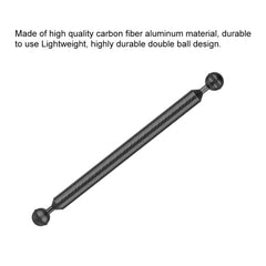 PULUZ 12 inch 30.4cm Length 20.8mm Diameter Dual Balls Carbon Fiber Floating Arm, Ball Diameter: 25mm, 12 inch Black