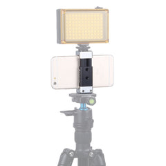 PULUZ Universal Phone Aluminum Alloy Clamp Holder Bracket with Cold Shoe For iPhone, Galaxy, Huawei, Xiaomi, Sony, HTC, Google and other Smartphones, Phone Clamp